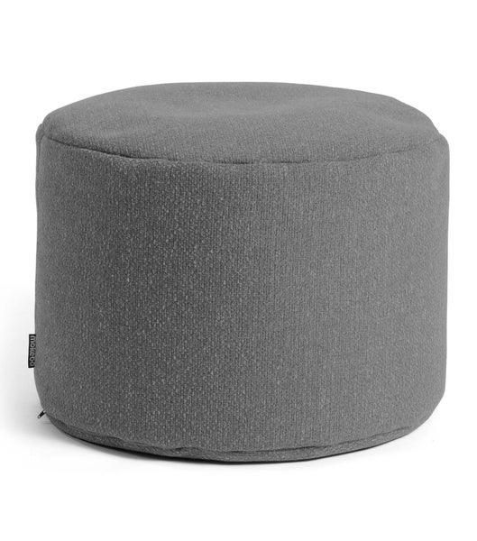 mokebo Pouf, Hocker o. Sitzhocker 'Der Ruhepouf', nachhaltiger Sitzpouf aus Recyclingstoff in Grau