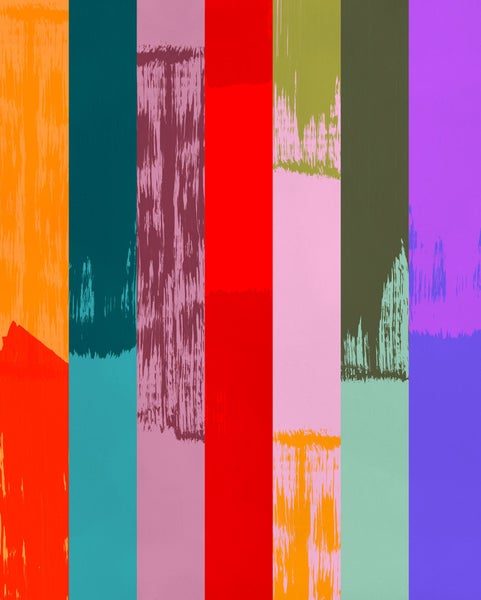 Abstrakte Darstellung von Farbstreifen