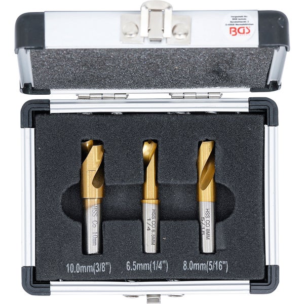 Bohrer Set aus HSS-Co Stahl in einem Metallkoffer