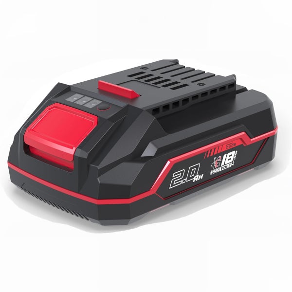 Güde Werkzeugakku 18 Volt 2,0 Amperestunden Lithium-Ionen mit Ladestandsanzeige.