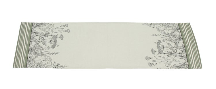 FRANK FLECHTWAREN|Tischläufer Wiesenblumen, 40 x 140 cm, BAUMWOLLE, POLYESTER