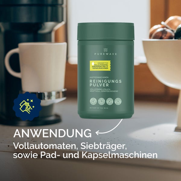 PUREWAVE Kaffeemaschinen Reinigungspulver, 1kg
