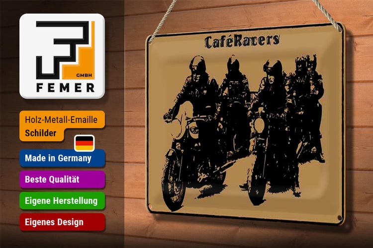 Blechschild Spruch 30x20cm Motorrad Cafe Racers motorcycle