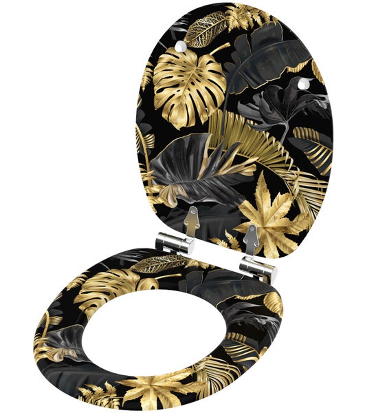 WC-Sitz Absenkautomatik Golden Leaves