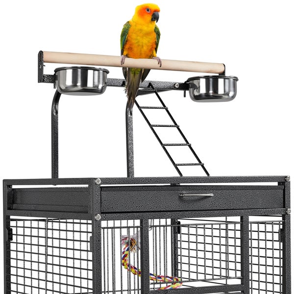 Yaheetech großer Vogelkäfig , Schwarz