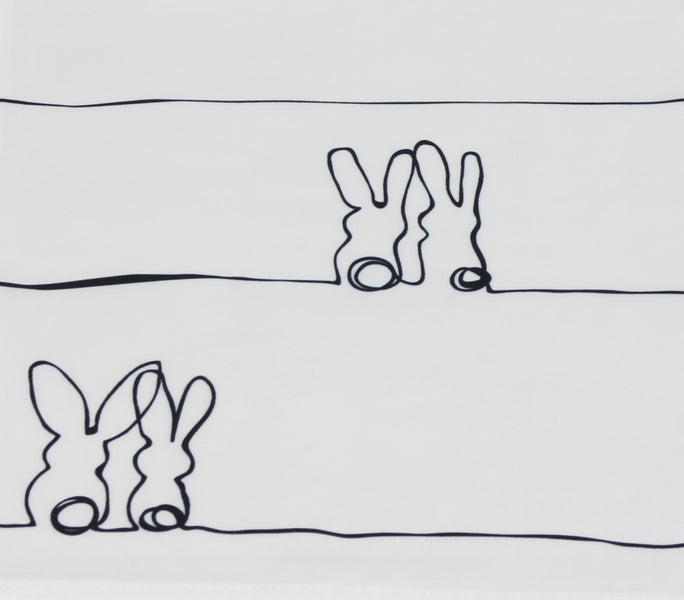 FRANK FLECHTWAREN | Tischläufer Line-Art, POLYESTER, 40 x 140 cm