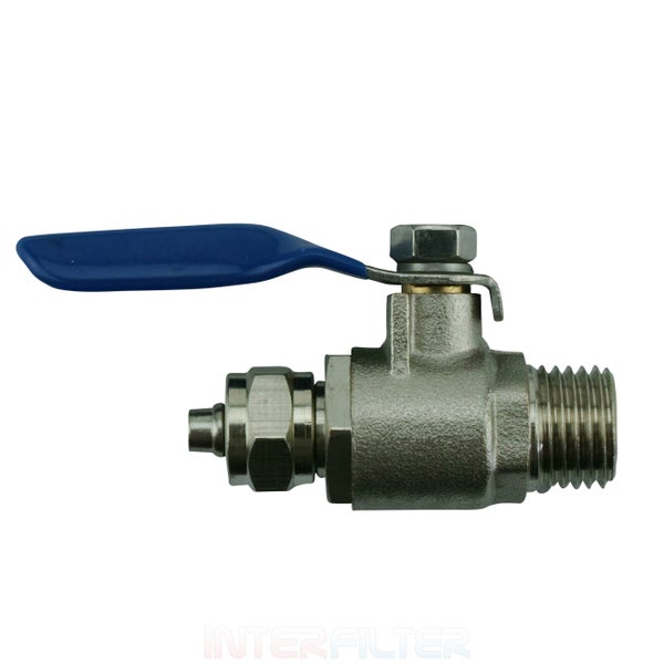 Kugelhahn mit Hebelgriff und Gewindeanschluss für Sanitärinstallationen