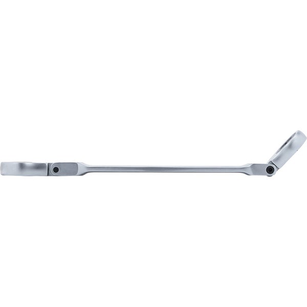 BGS Doppel-Ratschen-Ringschlüssel abwinkelbar mit E-Profil Ringköpfen SW E14 x E18 - 71028-14X18