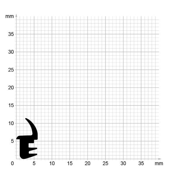 DIWARO. | Lippendichtung LP160 | schwarz | 5 Meter