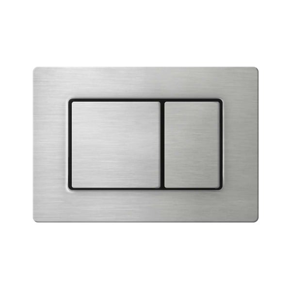 Drückerplatte Edelstahl Kompatibel zu Geberit Duofix Sigma / DELTA 2 Mengenspülung
