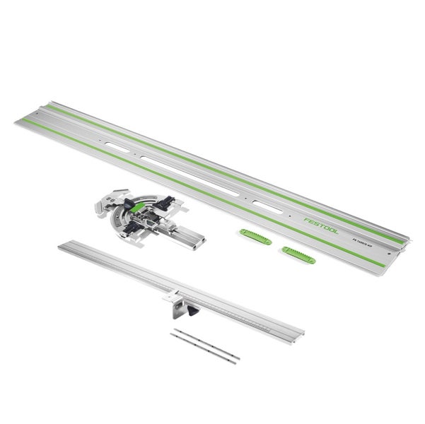 Festool FS-WA Winkelanschlag für Führungsschiene FS/2 60º Schnitt + Verlängerung FS-WA-VL + FS 1400/2-KP Führungsschiene 1400 mm