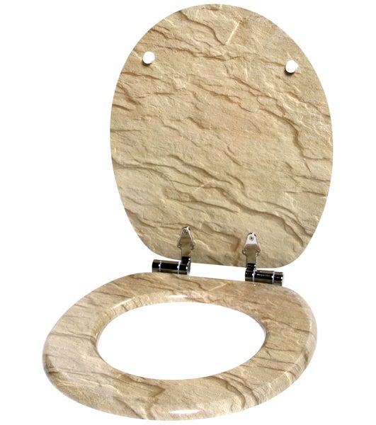 WC-Sitz mit Absenkautomatik Sand Stone