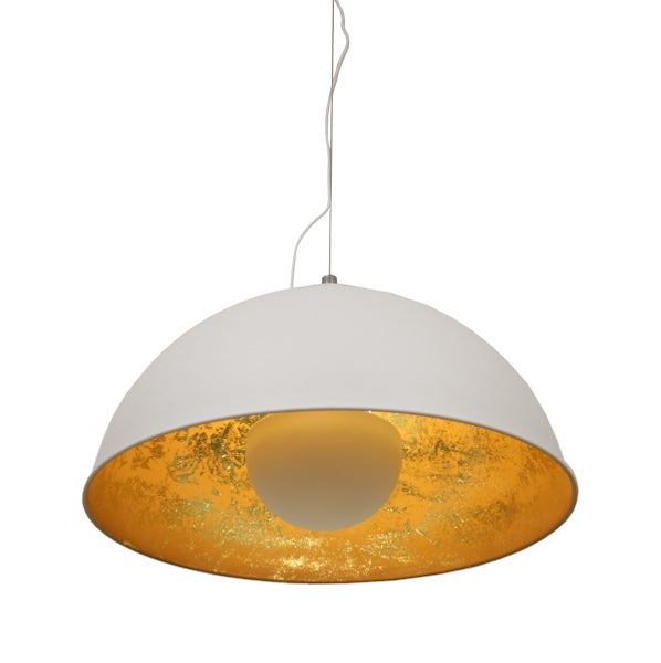 Hängeleuchte Pendelleuchte Everaldo sand white & gold Ø 54 cm E27 11050