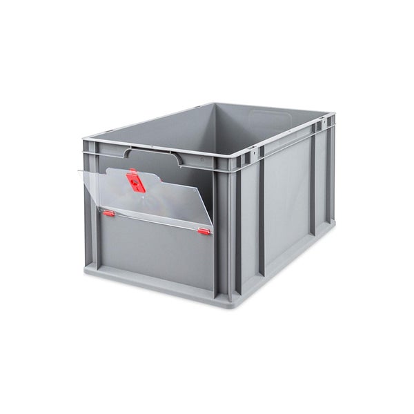 PROREGAL SuperSparSet 3x Eurobox NextGen Insight Cover HxBxT 32 x 40 x 60 65 Liter Hoch/Rot Eurobehälter Transportbox