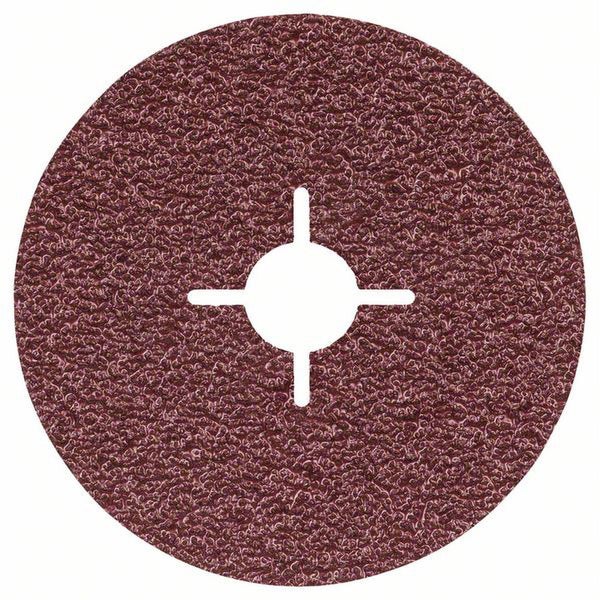 Bosch Fiberschleifscheibe R444 Expert for Metal, Korund, 115 mm, 22,23 mm, 24 - 2608605464