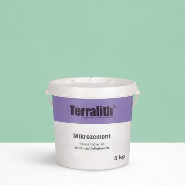 Terralith Mikro Zement Eimer mit 5 Kilogramm Inhalt für den Innen- und Außenbereich