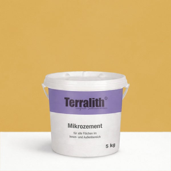 Terralith Mikro Zement für den Innen- und Aussenbereich in einem 5 kg Eimer