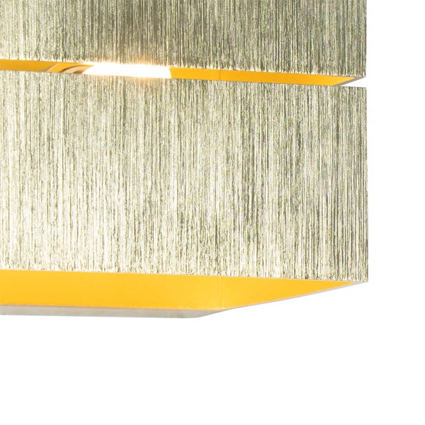 Nahaufnahme einer Textillampe