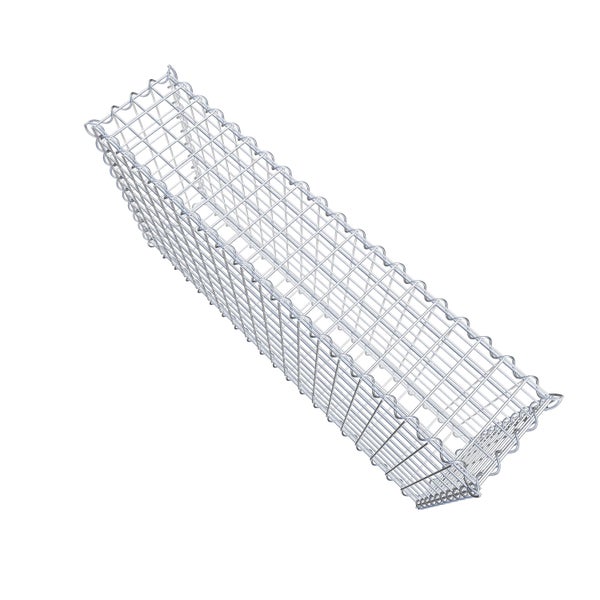 Gabione 100 cm x 50 cm x 20 cm (L x H x T), Maschenweite 5 cm x 5 cm, Spirale