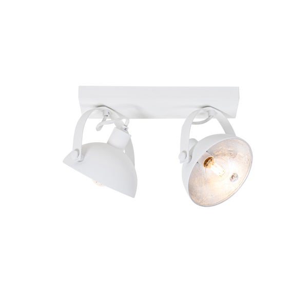 Doppelte Deckenleuchte mit zwei Strahlern