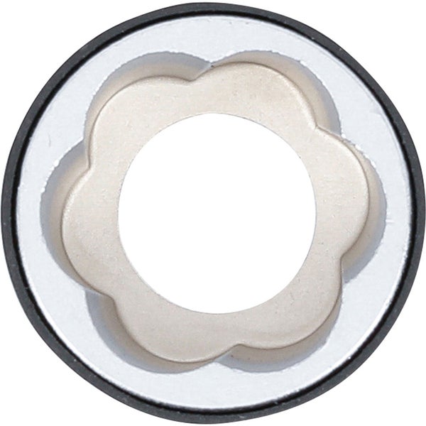 BGS Spiral-Profil-Steckschlüssel-Einsatz / Schraubenausdreher Antrieb Außensechskant 21 mm SW 21 mm - 7510-21
