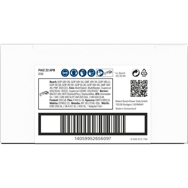Bosch Multimaterial Sägeblatt mit Starlock Plus Aufnahme