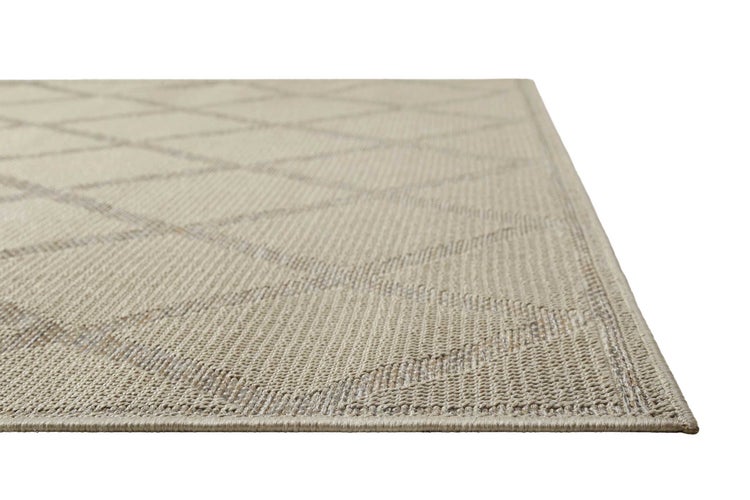 Outdoor Teppich Beige Grau Bergamo Homie Living 120x170 cm