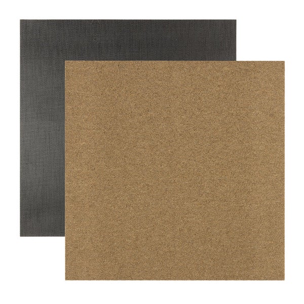 FLOORDIREKT Nylon Teppichfliese Edinburgh - 50 x 50 cm - Selbstliegend - Beige