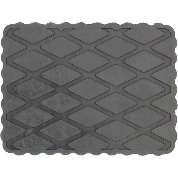 Strukturiertes Gummipad mit Rautenmuster