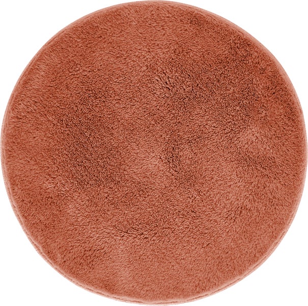 Badematte Florida 60 cm rund in Rostrot