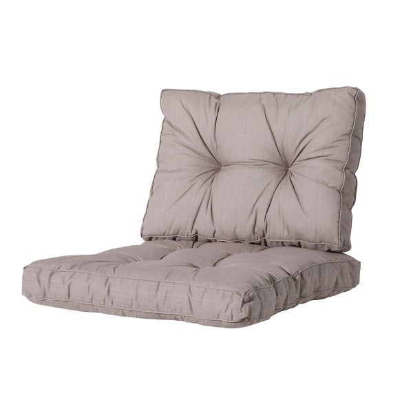 Florance Rückenkissen Basic taupe - Ca. 43x73 cm - 2er-Set