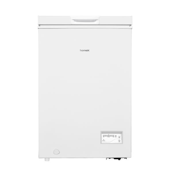 homeX FT1020-W Gefriertruhe 98 L Nutzinhalt Super-Frost-Funktion 4-Sterne-Gefrierraum inkl. Ablagekorb