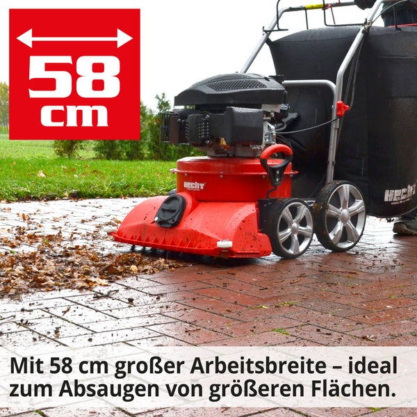 Hecht Laubsauger mit 58 Zentimeter Arbeitsbreite
