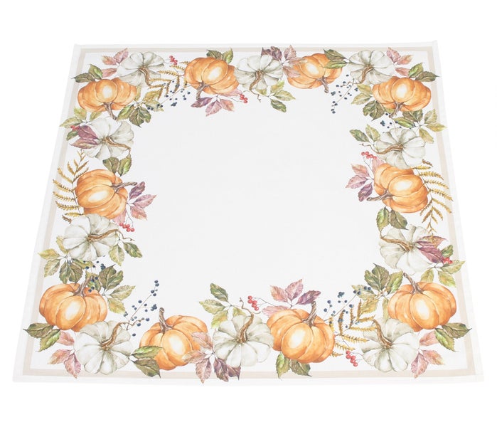 Tischdecke mit Kürbis-Motiv