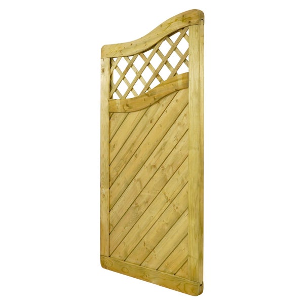 Gartenzaun aus Holz mit Lattenmuster