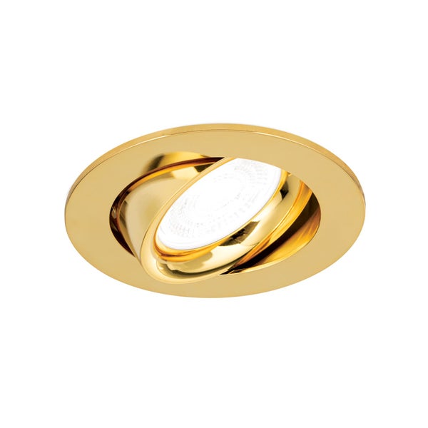 Einbaustrahler Aluminium GU10 Ø 9cm Gold