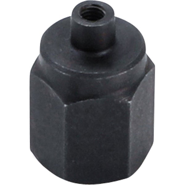 Einzelne Sechskantmutter aus Metall mit Gewinde