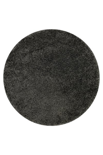 Kurzflorteppich Rund Anthrazit Wogh WECONhome 200 cm rund