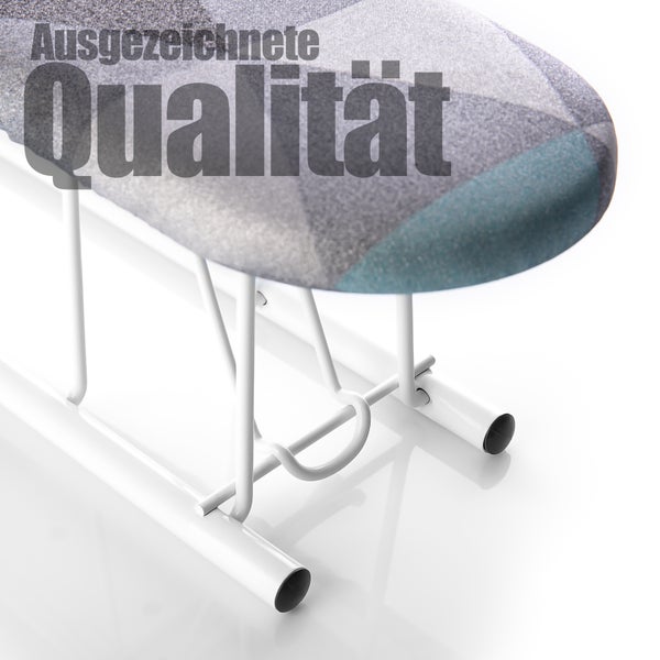 Bügeltisch mit dem Schriftzug Ausgezeichnete Qualität