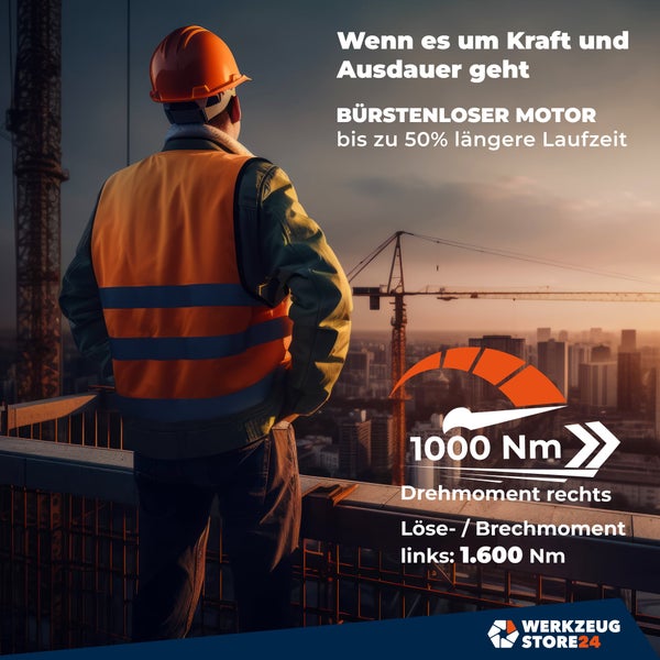 WS24 Akku-Drehschlagschrauber WDS 18 V 1/2 1.600 NM / 1x 4,0 Ah Akku + Schnellladegerät