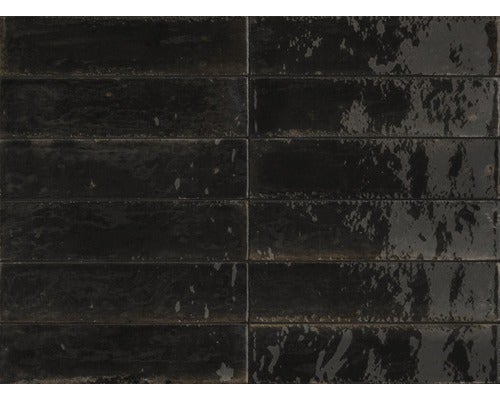 Wandfliese Marazzi Lume Black 6x24 cm