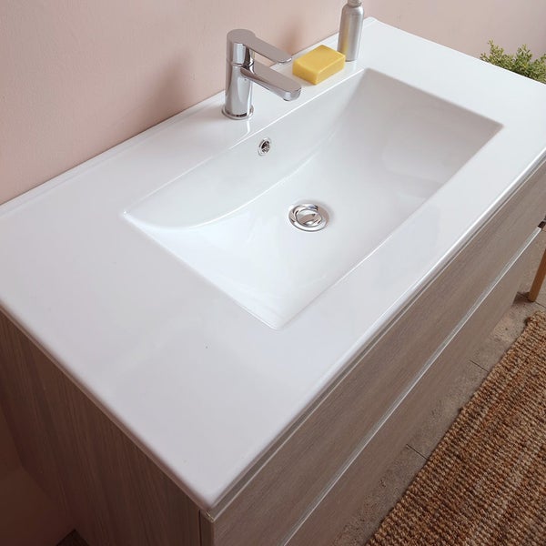 Waschtisch mit Armatur, Seife und Spender