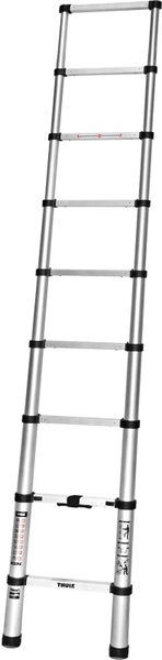 Ausgezogene Aluminium-Teleskopleiter