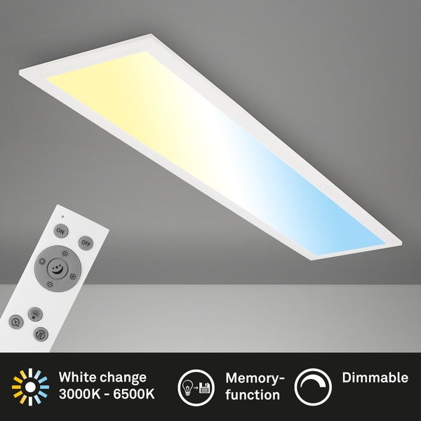 LED Panel CCT Deckenleuchte Deckenpanel Fernbedienung dimmbar 78x18cm Briloner