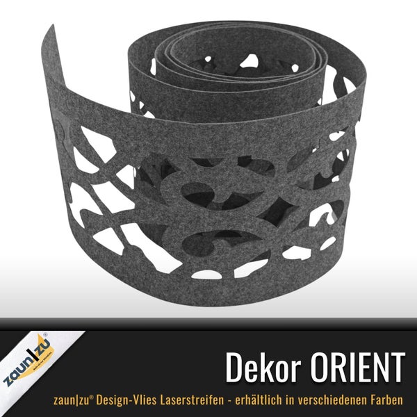 Zaun Design Vlies Laserstreifen Dekor Orient auf Rolle