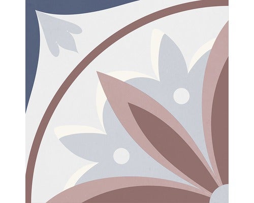 Dekorative Fliese mit floralem Muster für den Innenbereich