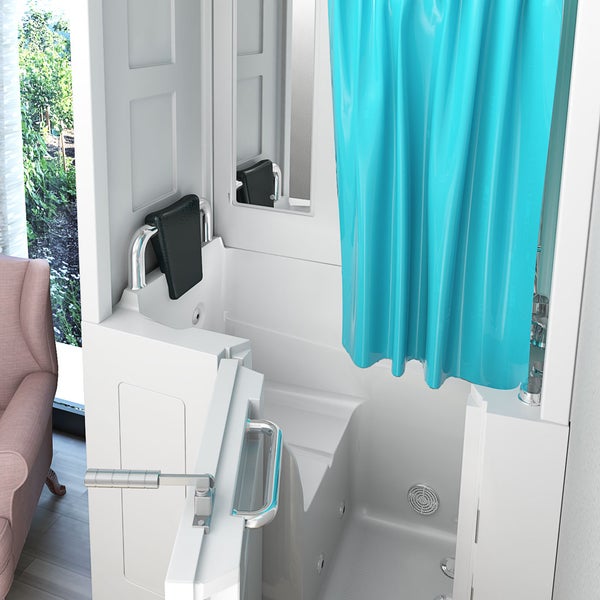 Seniorendusche Wanne Whirlpool S08D-WP-C-L 110x68x205cm