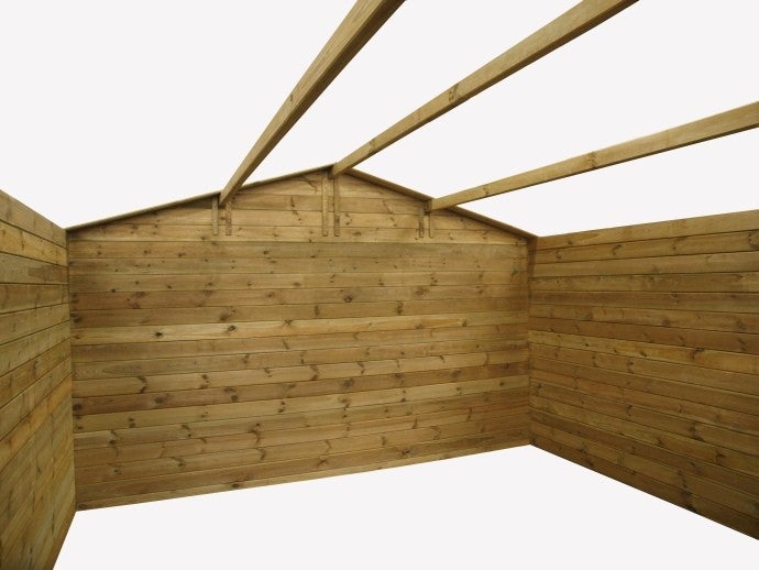 Gartenhaus, Gerätehaus 16m2 - 4x4m - 28mm - Imprägniert