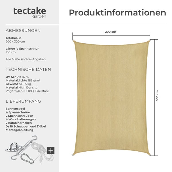 Produktinformationen zum Sonnensegel