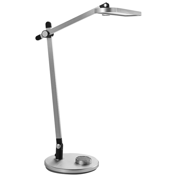 Silberne LED-Tischleuchte